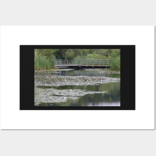 A Pond at The Brickworks in Toronto Posters and Art